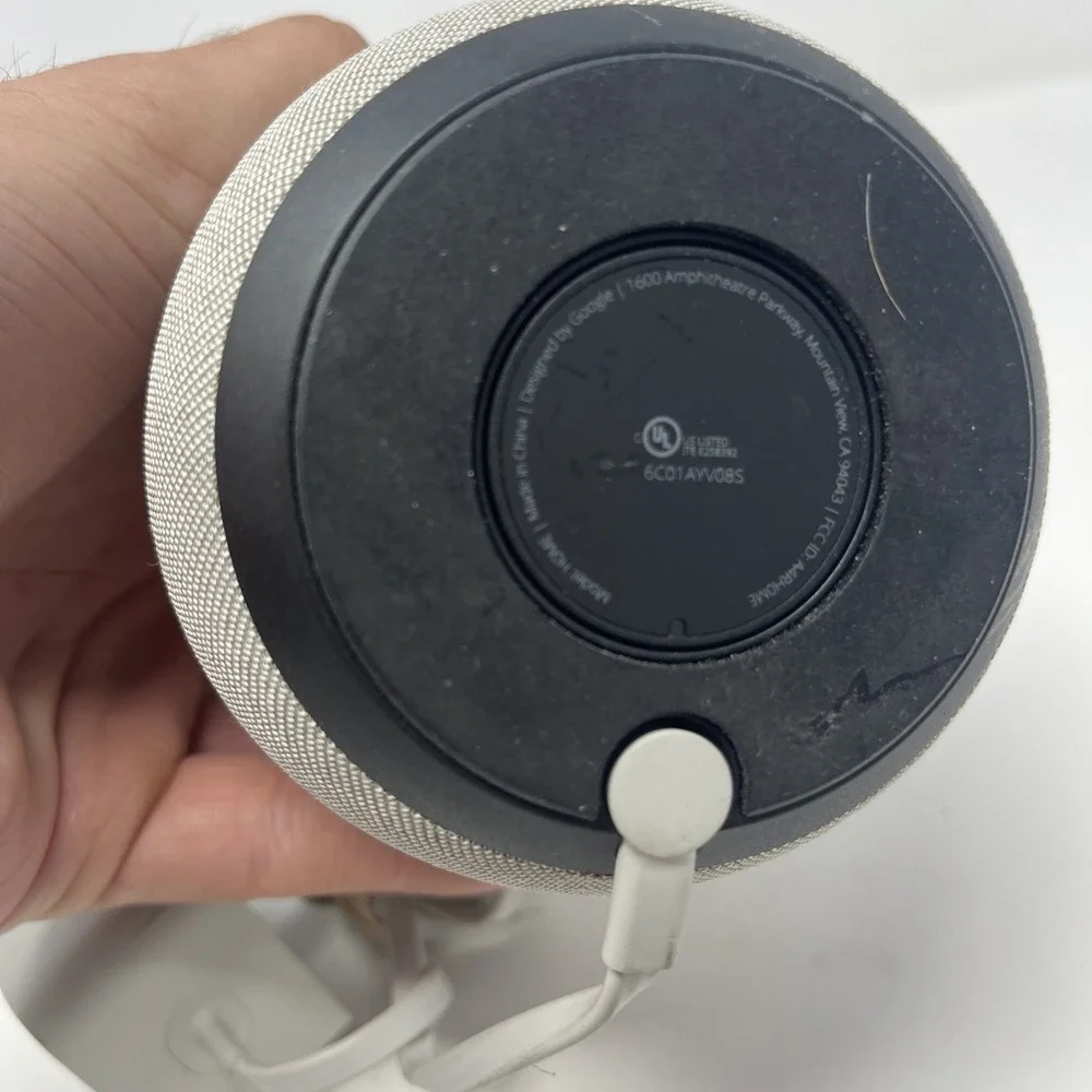 Google Home Smart Assistant Voice Activated Speaker White/Slate H0ME - Tested